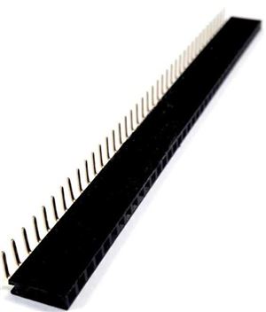 HEADER  40P (1x40) 2.54MM FEMALE R/A TRAY THT - BYTE 04282  - DS1024-1X40R2 