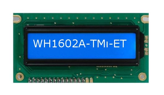 LCD DSP 16*2 84X44X13,5MM  WHITE BLUE THT (WH1602A-TMI-ET#020   )