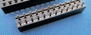 PIN HEADER FEMALE 40P(2X20) 180* THT V/T BLACK - BYTE 04407  - L-KLS1-208-2-40-S