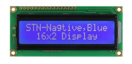 LCD MOD 16*2 80X36X13,5MM BLUE BGR. CRILIC THT (PCM1602K-NS(W)-BBW-C-01)