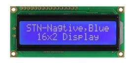 LCD MOD 16*2 80X36X13,5MM BLUE BGR. CRILIC THT - BYTE 04422  - PCM1602K-NS(W)-BBW-C-01