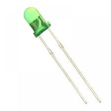 LED GREEN 3MM 80mcd DIFFUSED THT - BYTE 04992  - L-3G4SD-A55I570-2