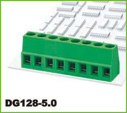 KLM TERM.BLK.5.00MM 2P PCB TYPE 1 BOY GREEN THT (DG128-5.0-02P-14-00AH)