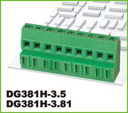 TERM.BLK.3.81MM 3P PCB TYPE GREEN THT (DG381H-3.81-03P-14-00AH)