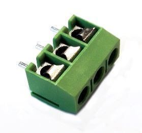 KLM 3P 5MM 180 PCB TYPE 0 BOY GREEN THT - BYTE 06063  - KF301V-5.0-3P-1-G