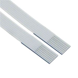 CABLE FLAT FLEXIBLE 6P 1.00mm 30AWG 80mm WHITE - BYTE 06277  - DS1057-03-1H06W3L5801A
