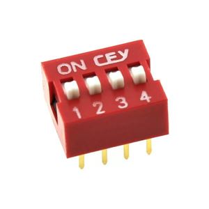 SWITCH 4P 180* RED THT - BYTE 06285  - DS1040-04RN