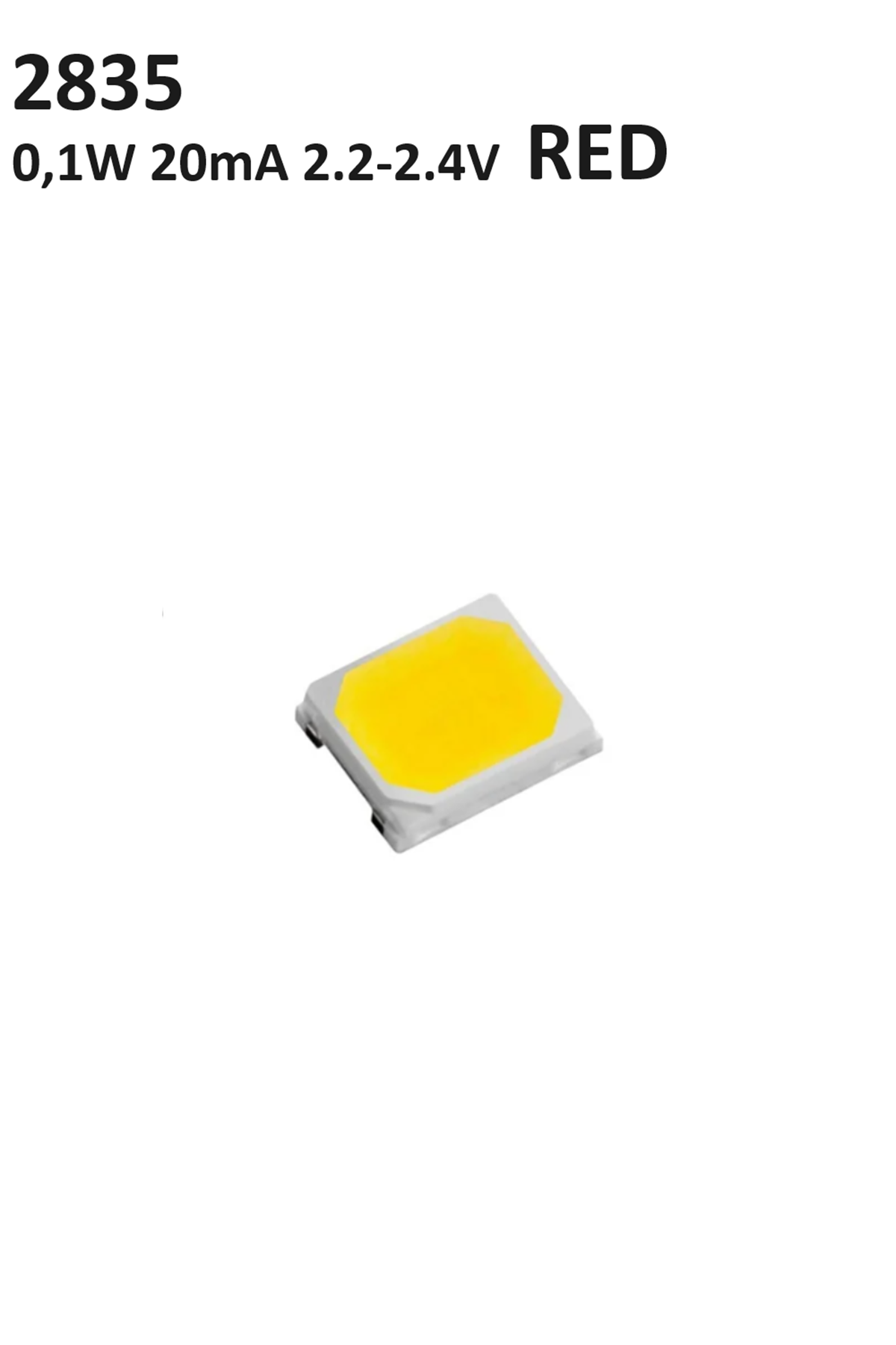 LED 2835 20mA RED SMD (*)