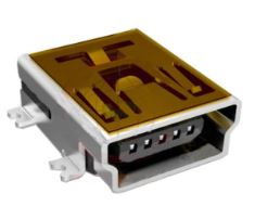 CONNECTOR USB MINI B TYPE 5PIN 90C FEMALE SMD (DS1104-BN0SRS)