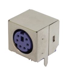 CONN RCPT 6P FEMALE MINI DIN  (4-1734124-2)