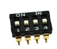 SWITCH DIP 4 WAY BLACK SMD - BYTE 06804  - DS1040-01-04SBWB