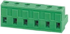 TERM.BLK.7.62MM 4P FEMALE GREEN - BYTE 06872  - 2EGTK-7.62-04P-14-00AH