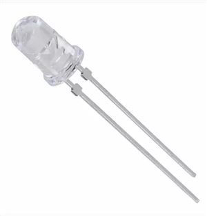 LED WHITE 3mm THT  - BYTE 00851  - *