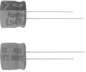 CAP.EL.4.7uF 63V 5x7 5MM 85C TB THT - BYTE 07246  - PKR2-063V4R7MC070-T/A5.0