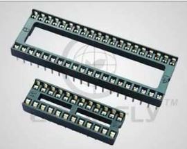 SOCKET 28P 14x2 7.62mm THT  - BYTE 07419  - DS1009-28AT1NS-2A2