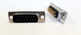 CONNECTOR DSUB 15PIN 180C PCB TYPE MALE BLACK THT (DS1034-15MBNSISS)