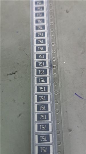 RES 750R 2512 5% 1W SMD - BYTE 07582  - CR-12JL4--750R