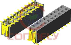 FEMALE HEADER 16PIN(2x8) 2.54mm V/T TRAY SMD - BYTE 07645  - DS1023-11-2X8B8XTX