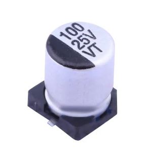 CAP EL 100uF 25V ±20% 6.3x7.7mm SMD  - BYTE 07711  - VT1E101ME077000LP0