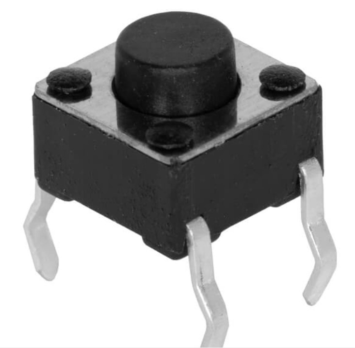 SWITCH TACTILE SPST-NO 6X6MM 7MM ACTUATOR HEIGHT THT (TS02-66-70-BK-160-LCR-D)
