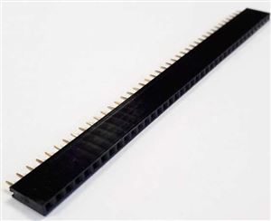 HEADER 40P (1x40) 2.54MM 8.50mm 180* FEMALE THT - BYTE 01014  - DS1023-1X40S21