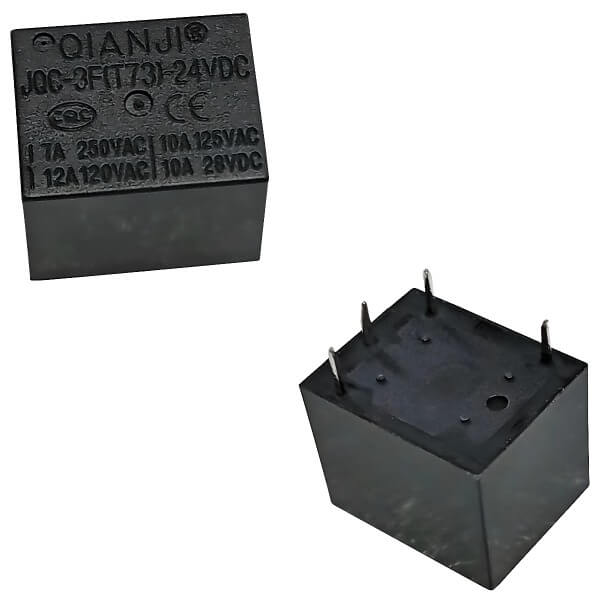 RELAY POWER 10A 24VDC 1A PCB TYPE (JS1) 4PIN THT (JQC-3F-(T73)-1H-24VDC)