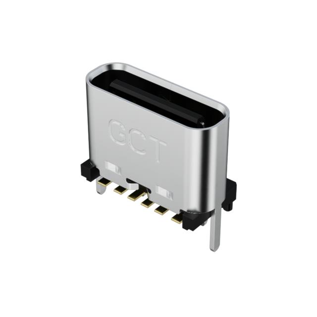 CONNECTOR USB C GF VERT 6P SMT 2.3MM T SMD + THT (USB4140-GF-0230-C)