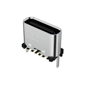 CONNECTOR USB C GF RA 6P 3.16MM SMD + THT - BYTE 08131  - USB4125-GF-A