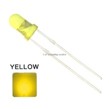 LED YELLOW 3mm DIFFUSED 4.0~18.0 mcd SB THT (3Y4HD-Y03)