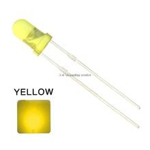 LED YELLOW 3mm DIFFUSED 4.0~18.0 mcd SB THT - BYTE 01233  - 3Y4HD-Y03