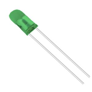 LED GREEN 3mm THT - BYTE 01240  - "