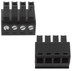 TERM 4P 3.81mm BLACK FEMALE  - BYTE 27206  - 15EDGK-3.81-04P-13-00AH