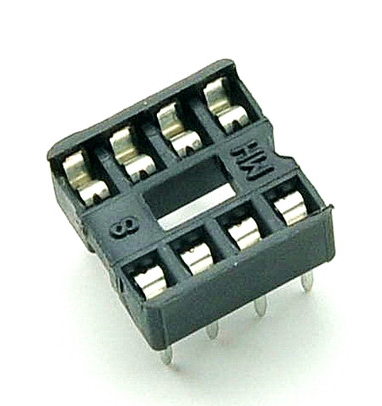 SOCKET 8PIN 2x4 THT  (*)