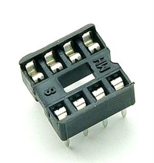 SOCKET 8PIN 2x4 THT  - BYTE 01346  - *