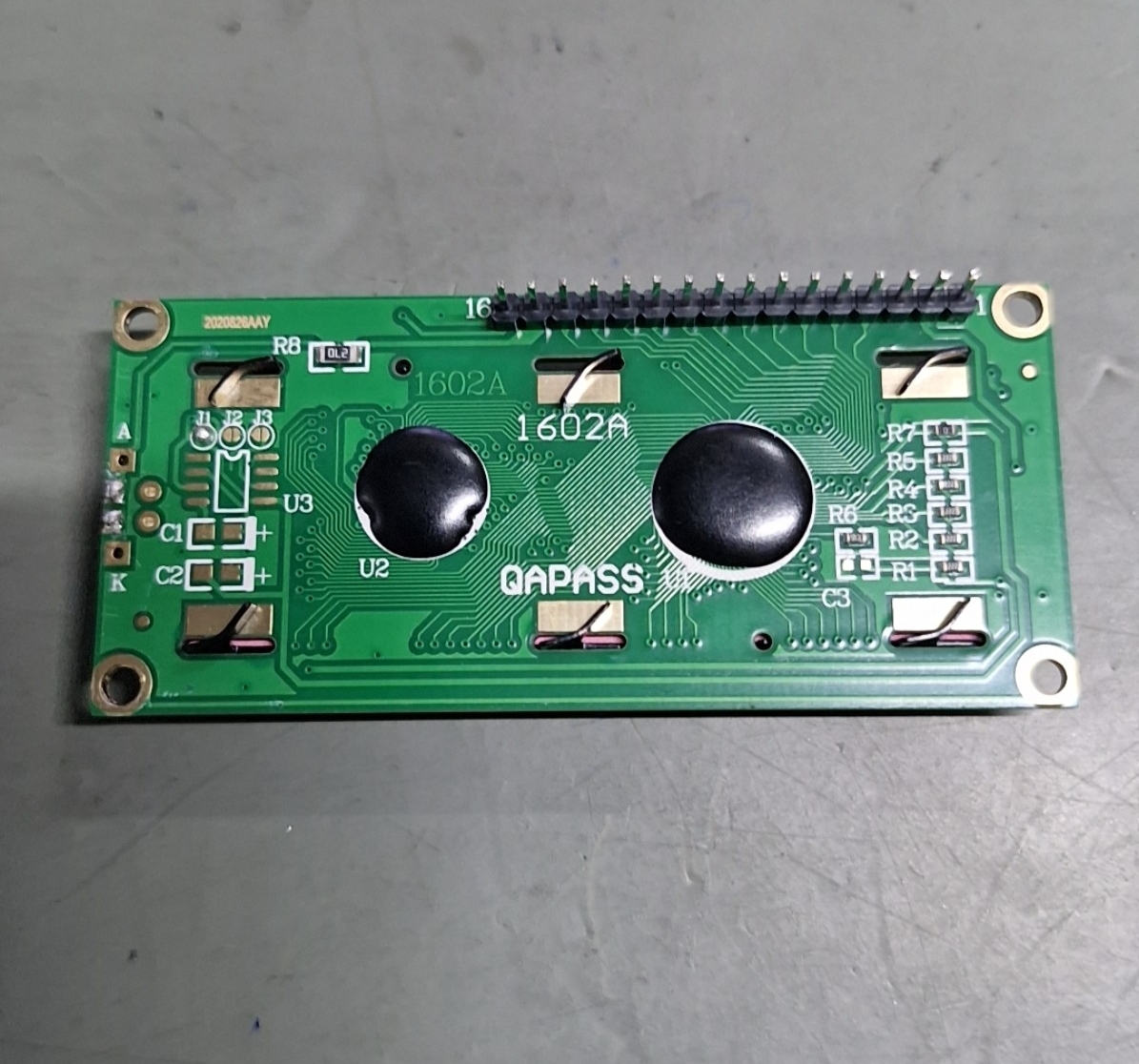 LCD DISPLAY 16*2 80x35x9mm WHITE BLUE THT (1602A)