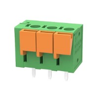 TERM BLOCK HDR 3P 5.08mm GREEN PCB SPRING TYPE THT (DG142V-5.08-03P-14-00AH)