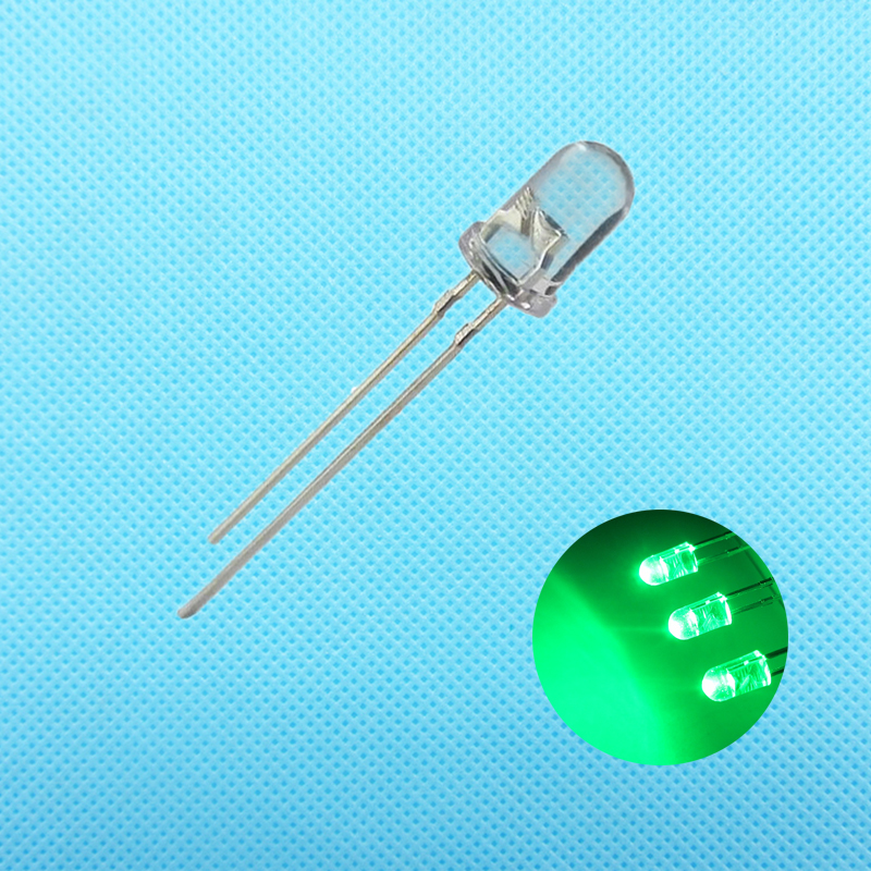 LED GREEN 3MM ULTRA SHINE THT (3AG4HC-58)