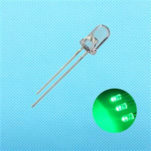 LED GREEN 3MM ULTRA SHINE THT - BYTE 00183  - 3AG4HC-58