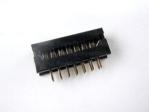 CONN 14PIN 7X2 180° MALE IDC  THT  (*)