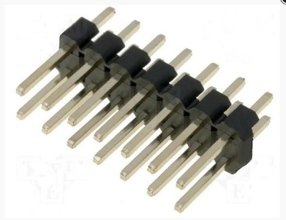 PIN HEADER 24PIN 2.54mm 2X7 THT (KLS1-207-2-24-S)