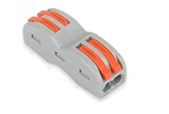 CONN 32A 400V 2 IN 2 OUT GREY-ORANGE  (PCT222)