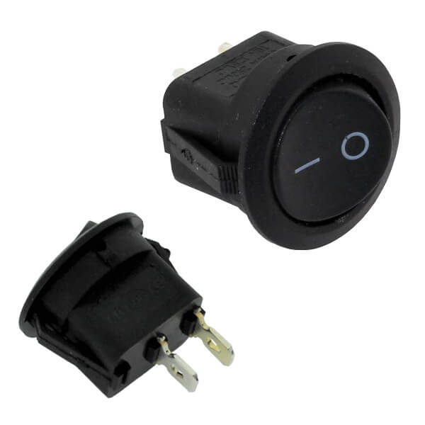 SWITCH ROCKER 2P 23x16.5mm ON-OFF BLACK  (L-KLS7-020-101011BB)