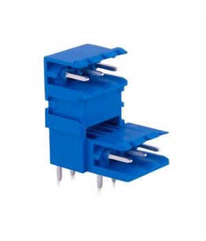 KLM 2x3P 5.08MM 90° (KATLI) BLUE MALE THT - BYTE 26271  - SBDK 5,08-KE1/3 10.525