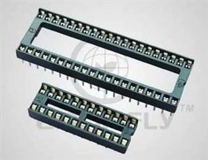 SOCKET 28P 14x2 7.62mm THT  - BYTE 01747  - DS1009-28AT1NS