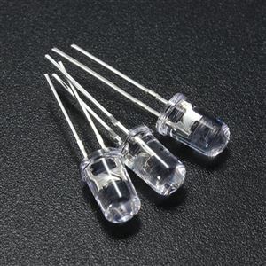 LED BLUE 5mm TRANSPARENT ROUND TYPE THT - BYTE 01784  - *