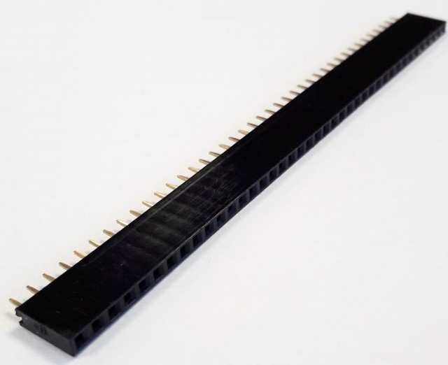 HEADER 1x4 2.54MM 180* FEMALE THT (DS1023-1X4S01)