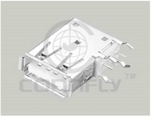 USB CONN A R/A TYPE 90° THT  (DS1095-01-WNRO / 73725-0110BLF)